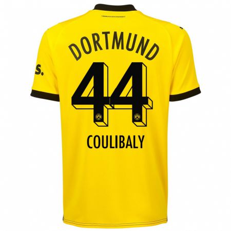 Kandiny Herren Soumaila Coulibaly #44 Gelb Heimtrikot Trikot 2023/24 T-Shirt