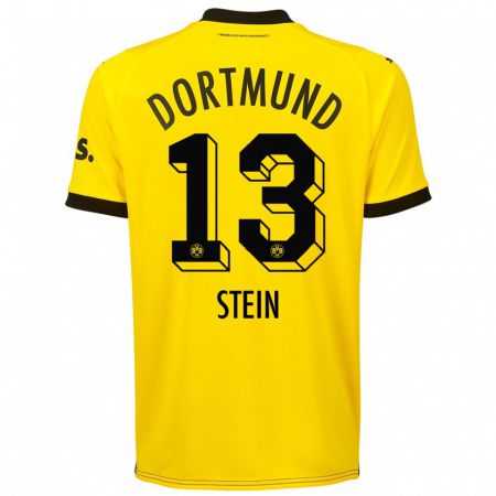 Kandiny Herren Daniel Stein #13 Gelb Heimtrikot Trikot 2023/24 T-Shirt