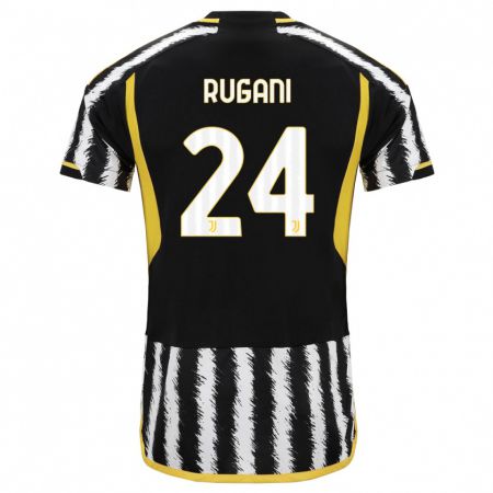 Kandiny Herren Daniele Rugani #24 Schwarz-Weiss Heimtrikot Trikot 2023/24 T-Shirt