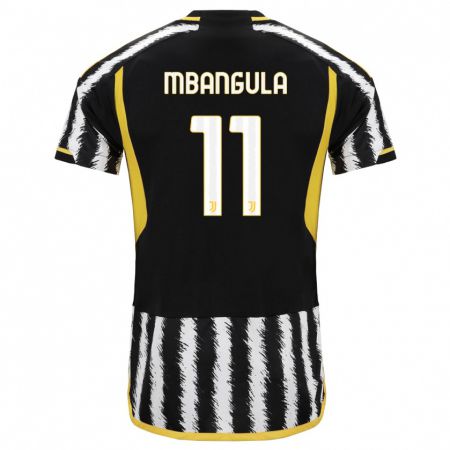 Kandiny Herren Samuel Mbangula #11 Schwarz-Weiss Heimtrikot Trikot 2023/24 T-Shirt