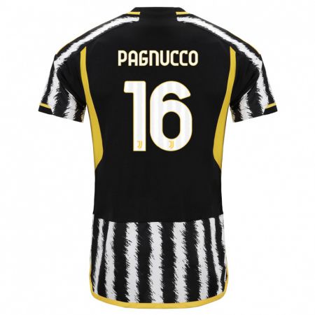 Kandiny Herren Filippo Pagnucco #16 Schwarz-Weiss Heimtrikot Trikot 2023/24 T-Shirt
