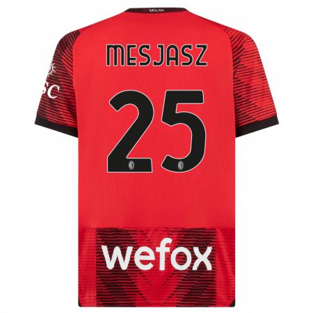 Kandiny Herren Malgorzata Mesjasz #25 Rot Schwarz Heimtrikot Trikot 2023/24 T-Shirt