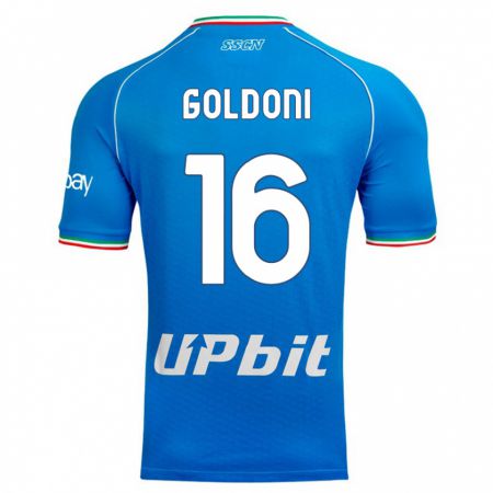 Kandiny Herren Eleonora Goldoni #16 Himmelblau Heimtrikot Trikot 2023/24 T-Shirt