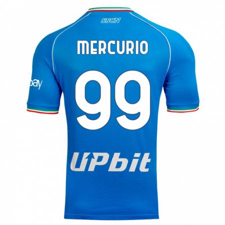 Kandiny Herren Giovanni Mercurio #99 Himmelblau Heimtrikot Trikot 2023/24 T-Shirt