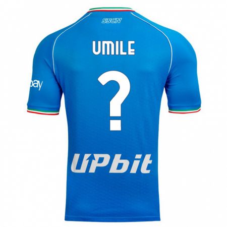 Kandiny Herren Bruno Umile #0 Himmelblau Heimtrikot Trikot 2023/24 T-Shirt