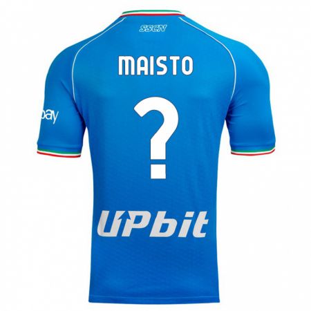 Kandiny Herren Antonio Maisto #0 Himmelblau Heimtrikot Trikot 2023/24 T-Shirt