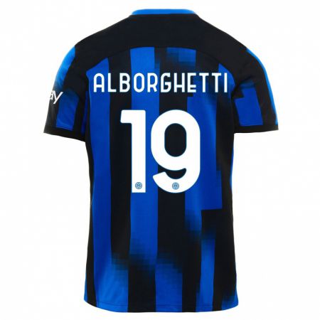 Kandiny Herren Lisa Alborghetti #19 Schwarz Blau Heimtrikot Trikot 2023/24 T-Shirt