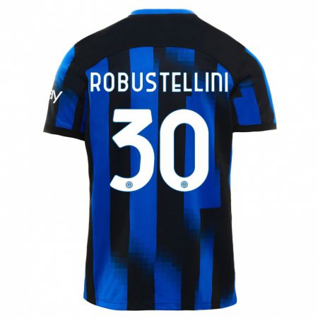 Kandiny Herren Chiara Robustellini #30 Schwarz Blau Heimtrikot Trikot 2023/24 T-Shirt