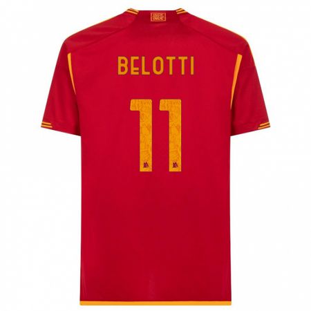 Kandiny Herren Andrea Belotti #11 Rot Heimtrikot Trikot 2023/24 T-Shirt