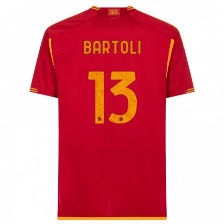 Kandiny Herren Elisa Bartoli #13 Rot Heimtrikot Trikot 2023/24 T-Shirt