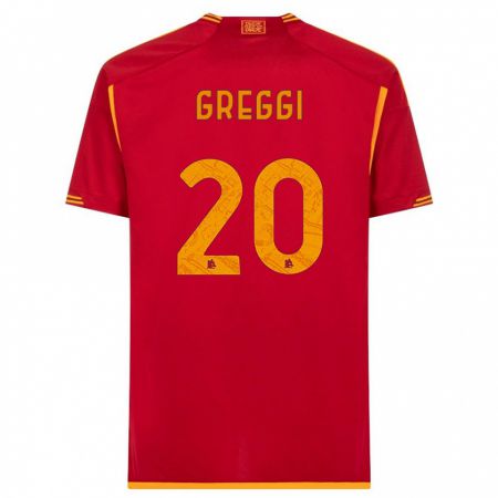 Kandiny Herren Giada Greggi #20 Rot Heimtrikot Trikot 2023/24 T-Shirt