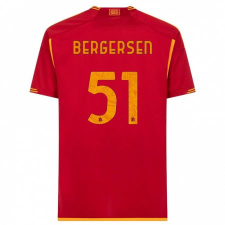 Kandiny Herren Mina Bergersen #51 Rot Heimtrikot Trikot 2023/24 T-Shirt