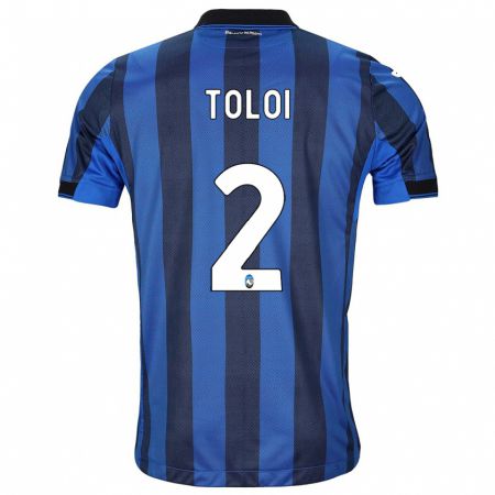 Kandiny Herren Rafael Tolói #2 Schwarz Blau Heimtrikot Trikot 2023/24 T-Shirt