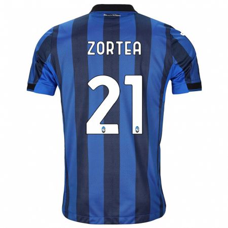 Kandiny Herren Nadir Zortea #21 Schwarz Blau Heimtrikot Trikot 2023/24 T-Shirt