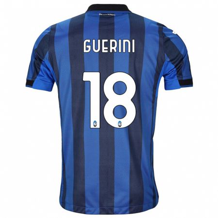 Kandiny Herren Alessio Guerini #18 Schwarz Blau Heimtrikot Trikot 2023/24 T-Shirt