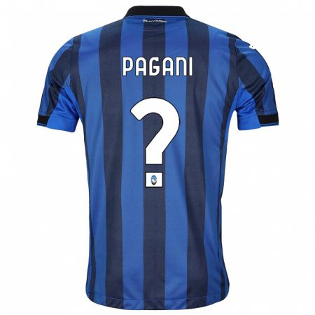 Kandiny Herren Federico Pagani #0 Schwarz Blau Heimtrikot Trikot 2023/24 T-Shirt