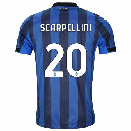 Kandiny Herren Andrea Scarpellini #20 Schwarz Blau Heimtrikot Trikot 2023/24 T-Shirt