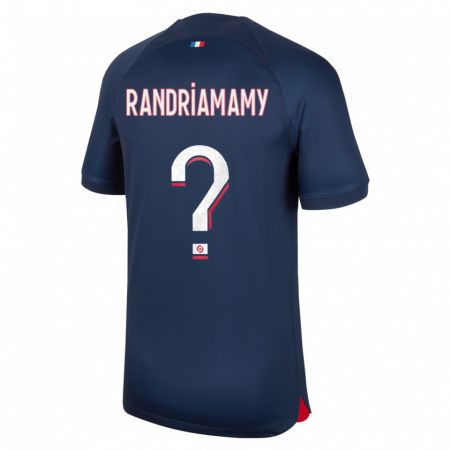 Kandiny Herren Mathyas Randriamamy #0 Blau Rot Heimtrikot Trikot 2023/24 T-Shirt