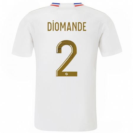 Kandiny Herren Sinaly Diomandé #2 Weiß Heimtrikot Trikot 2023/24 T-Shirt