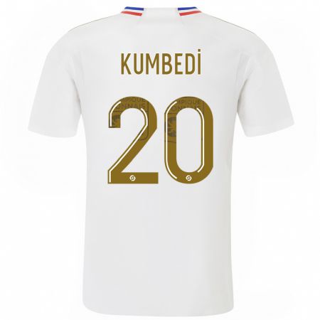 Kandiny Herren Saël Kumbedi #20 Weiß Heimtrikot Trikot 2023/24 T-Shirt