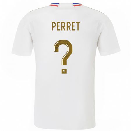 Kandiny Herren Romain Perret #0 Weiß Heimtrikot Trikot 2023/24 T-Shirt