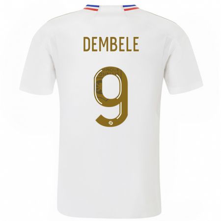 Kandiny Herren Moussa Dembele #9 Weiß Heimtrikot Trikot 2023/24 T-Shirt