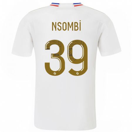 Kandiny Herren Gael Nsombi #39 Weiß Heimtrikot Trikot 2023/24 T-Shirt