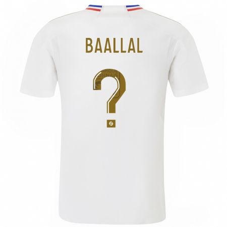 Kandiny Herren Abdellah Baallal #0 Weiß Heimtrikot Trikot 2023/24 T-Shirt