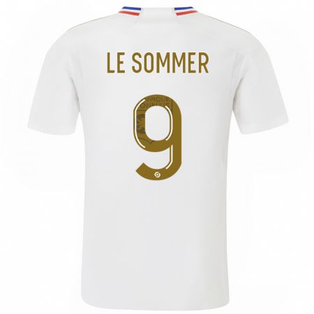 Kandiny Herren Eugenie Le Sommer #9 Weiß Heimtrikot Trikot 2023/24 T-Shirt