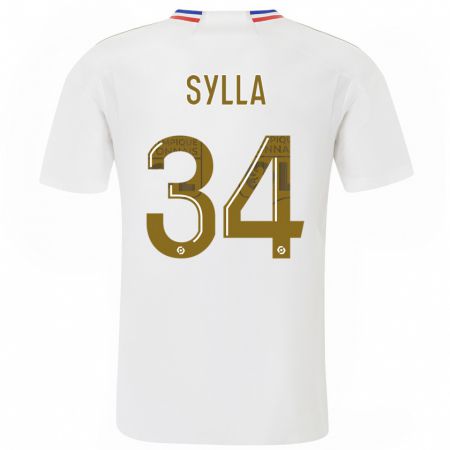 Kandiny Herren Kysha Sylla #34 Weiß Heimtrikot Trikot 2023/24 T-Shirt