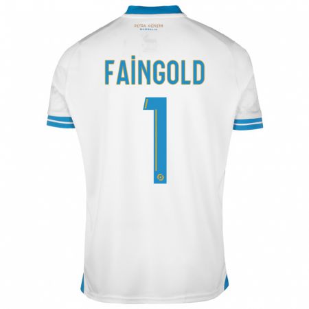 Kandiny Herren Abbie Faingold #1 Weiß Heimtrikot Trikot 2023/24 T-Shirt