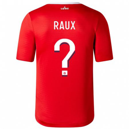 Kandiny Herren Jules Raux #0 Rot Heimtrikot Trikot 2023/24 T-Shirt