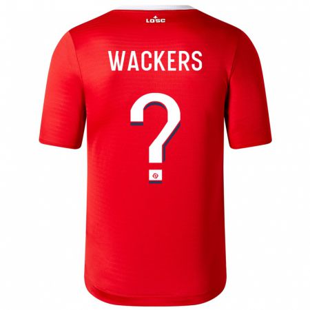 Kandiny Herren Maxime Wackers #0 Rot Heimtrikot Trikot 2023/24 T-Shirt