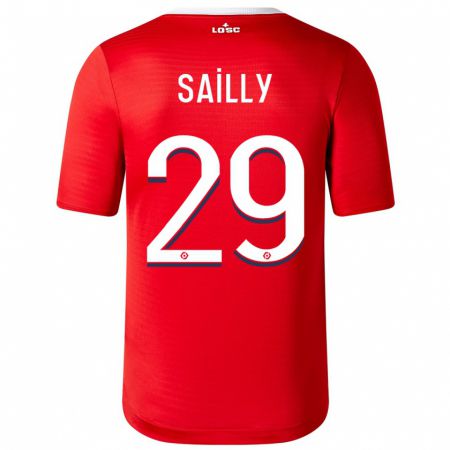 Kandiny Herren Charlotte Sailly #29 Rot Heimtrikot Trikot 2023/24 T-Shirt