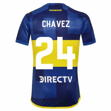 Kandiny Herren Gabriela Chavez #24 Dunkelblau Gelb Heimtrikot Trikot 2023/24 T-Shirt