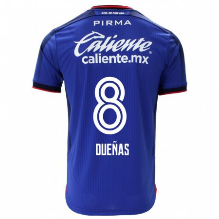 Kandiny Herren Jesús Dueñas #8 Blau Heimtrikot Trikot 2023/24 T-Shirt