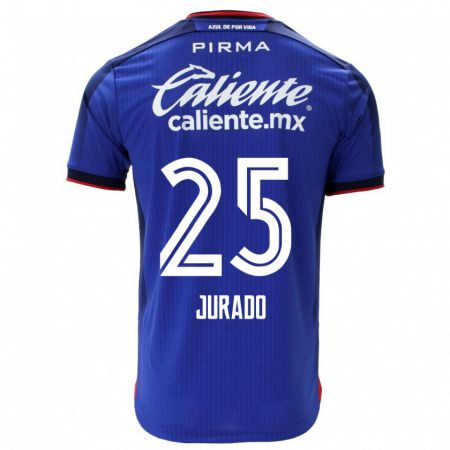Kandiny Herren Sebastián Jurado #25 Blau Heimtrikot Trikot 2023/24 T-Shirt