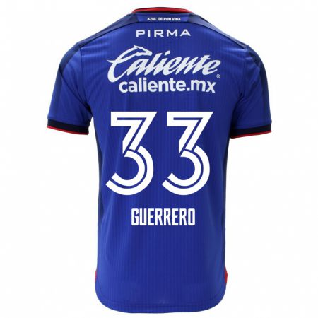Kandiny Herren Rafael Guerrero #33 Blau Heimtrikot Trikot 2023/24 T-Shirt