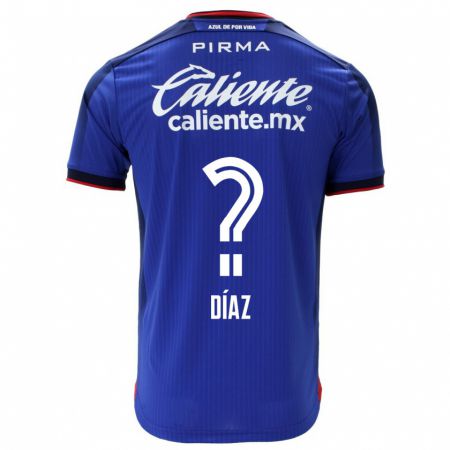 Kandiny Herren Josué Díaz #0 Blau Heimtrikot Trikot 2023/24 T-Shirt