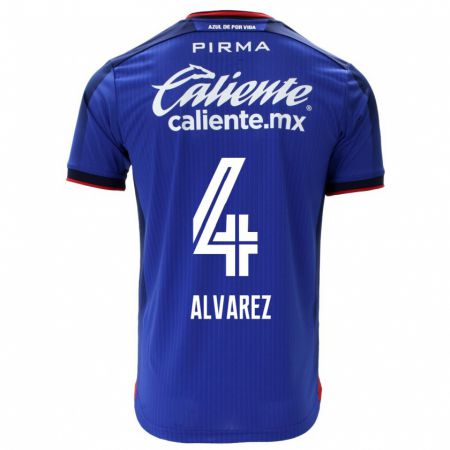 Kandiny Herren Gabriela Alvarez #4 Blau Heimtrikot Trikot 2023/24 T-Shirt