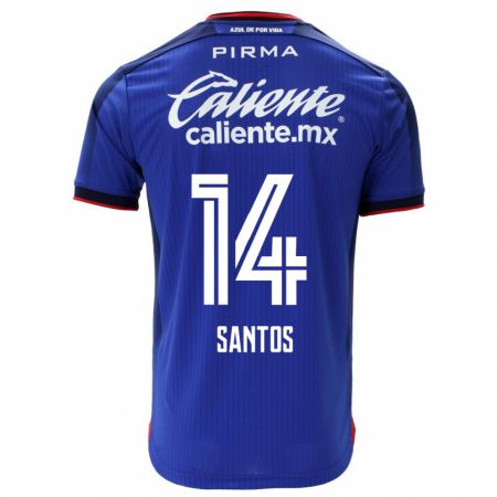 Kandiny Herren Eleisa Santos #14 Blau Heimtrikot Trikot 2023/24 T-Shirt