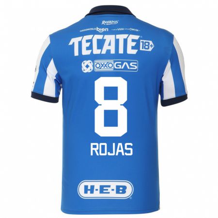Kandiny Herren Joao Rojas #8 Blau Weiss Heimtrikot Trikot 2023/24 T-Shirt
