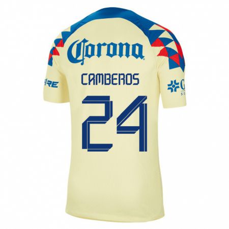 Kandiny Herren Scarlett Camberos #24 Gelb Heimtrikot Trikot 2023/24 T-Shirt