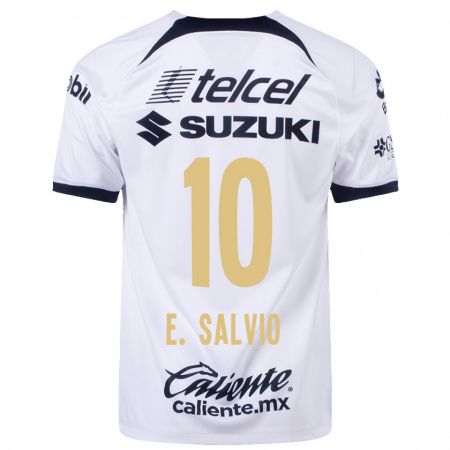 Kandiny Herren Eduardo Salvio #10 Weiß Heimtrikot Trikot 2023/24 T-Shirt