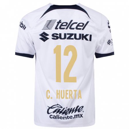 Kandiny Herren César Huerta #12 Weiß Heimtrikot Trikot 2023/24 T-Shirt