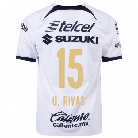 Kandiny Herren Ulises Rivas #15 Weiß Heimtrikot Trikot 2023/24 T-Shirt