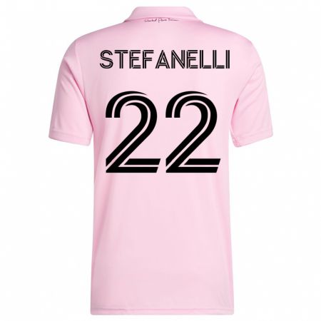 Kandiny Herren Nicolás Stefanelli #22 Rosa Heimtrikot Trikot 2023/24 T-Shirt