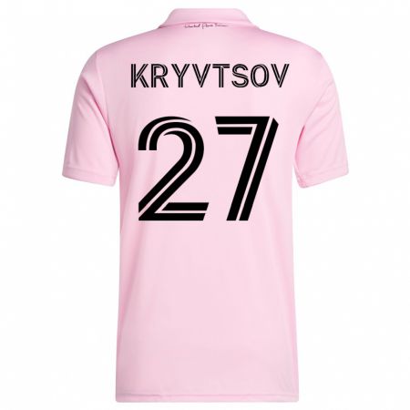 Kandiny Herren Sergiy Kryvtsov #27 Rosa Heimtrikot Trikot 2023/24 T-Shirt