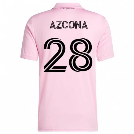Kandiny Herren Edison Azcona #28 Rosa Heimtrikot Trikot 2023/24 T-Shirt