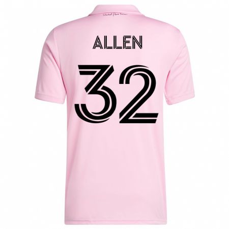 Kandiny Herren Noah Allen #32 Rosa Heimtrikot Trikot 2023/24 T-Shirt
